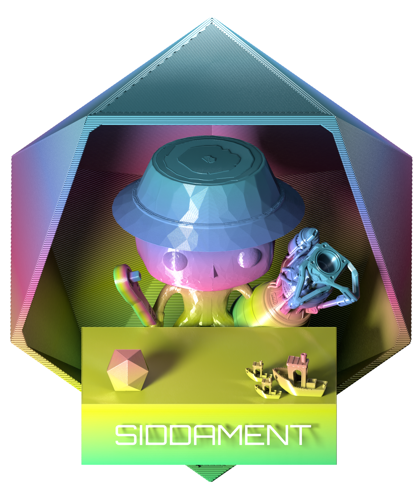 Rainbow Silk Candy PLA