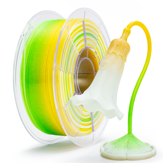 White Lily Sparkle Gradient PLA